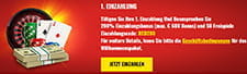 Das Bild zeigt den Banner des Willkommensangebots des 14Red Online Casinos.