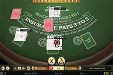 Das Kartenspiel 21 Burn Blackjack von Betsoft im Divas Luck Casino.