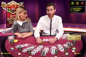Auch das Party Blackjack kann ab 50 Cent gespielt werden
