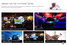 Überblick über einige Spiele bei 888 Poker.