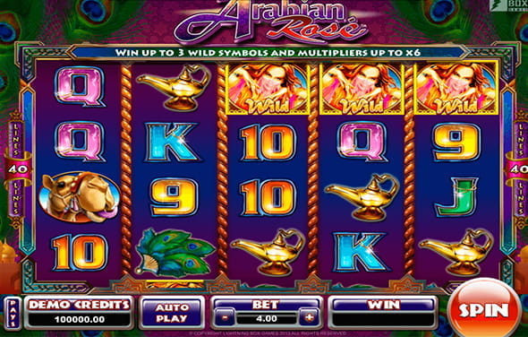 Der Arabian Rose Slot von Lightning Box.