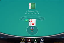 Das Kartenspiel Atlantic City Blackjack von Microgaming im Betinia.