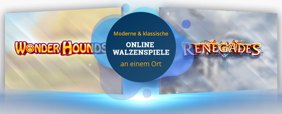 Auf dem Bild sind die Logos der NextGen Slots Wonder Hound und Renegades zu erkennen.