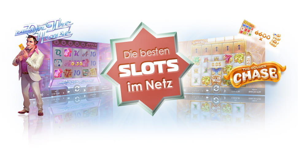 Die Logos der Sthlm Gaming Slots Casino on the House sowie The Golden Chase.
