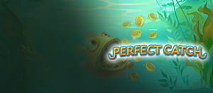 Eine Figur aus dem Slot Perfect Match neben dem Logo des Sthlm Gaming Casinos Royal Panda.