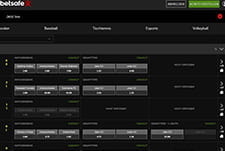 Die Live Plattform des Sportwettenanbieters Betsafe