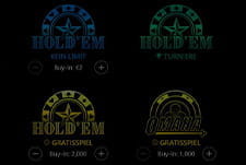 Eine Auswahl der Spiel Varianten bei Betsson Poker.