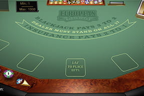 European Blackjack in der Betway App