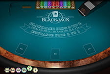 Ein Blackjack Tisch im Unikrn Casino.