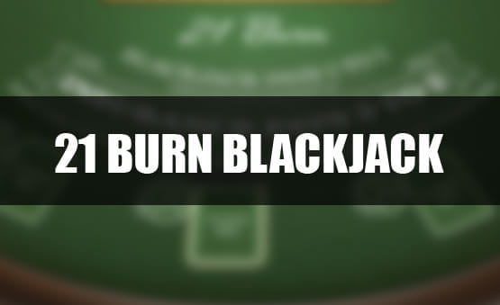 Das Logo des Spiels 21 Burn Blackjack.