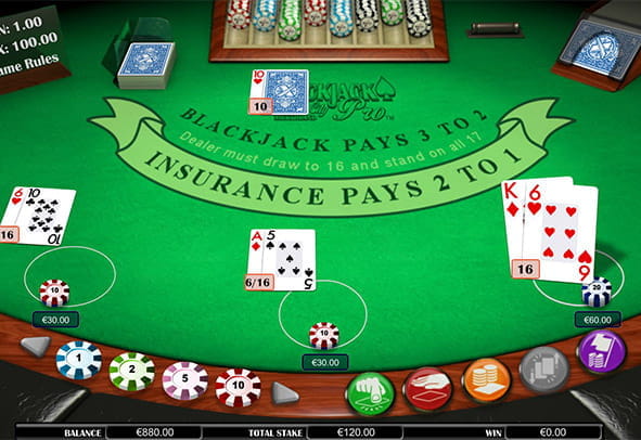 Blackjack Atlantic City Pro Multi Hand Spiel kostenlos ausprobieren.