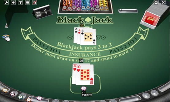 Der Ablauf des Spiels Blackjack Reno.