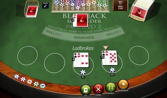 Blackjack Surrender von Playtech