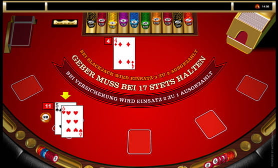 Das Microgaming Spiel High Limit European Blackjack.