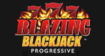 Das Logo der besonderen Blackjack Variante Blazing 777 progressive, die im Casino Konstanz angeboten wird.