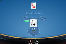 Das Spiel European Blackjack im Blitzino Casino.