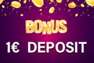 Casino Bonus ab 1€ Einzahlung.