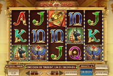 Der Video Spielautomat Book of Dead im Moi Casino.