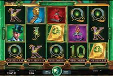 Der Einstiegsbildschirm des beliebten Slots Book of Oz.