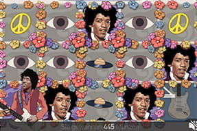 Rock 'n' Roll Atmosphäre beim Jimi Hendrix Slot