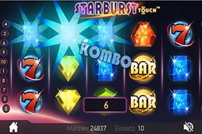 Der Spiele-Klassiker Starburst in der Casino Cruise App