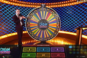 Das Bild zeigt das beliebte Glücksrad, das mit hohen Echtgeld-Gewinnen lockt.