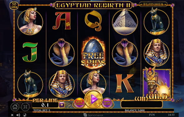 Jetzt Egyptian Rebirth 2 spielen