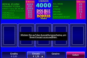 Euro Palace mobile Video Poker Spiele