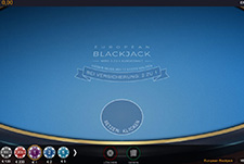 Das Tischspiel European Blackjack von Microgaming.