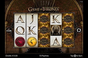 Spielautomat Game of Thrones mit 15 Gewinnlinien beim All Slots Casino