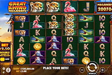 Der Spielautomat Great Rhino Megaways von Pragmatic Play.