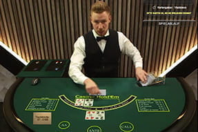 Casino Hold'em im Playtech Live Casino.