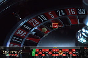 Der Immersive Roulette Tisch im Live-Bereich von Casino Cruise
