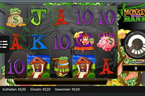 Die Android Version des Monkey in the Bank Spielautomaten