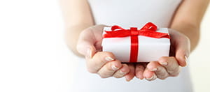 Ein Geschenk und das Logo von Lapalingo.