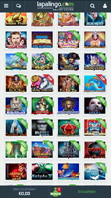 Die Web-App von Lapalingo bietet eine große Spielauswahl.