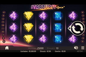 Der beliebte Slot Starburst ist auch mobil spielbar.