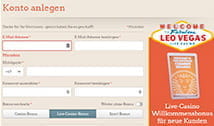 Die Registrierung bei LeoVegas ist in wenigen Minuten erledigt