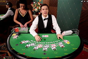 Blackjack von Evolution Gaming bei Karamba