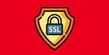 Das Bild zeigt ein Vorhängeschloss mit der Aufschrift SSL.