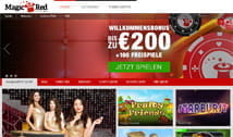 Hier ist der Bildschirm mit der großen Bonusauswahl des MagicRed abgebildet.