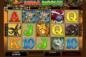 Progressive Super Jackpots mit Mega Moolah in der DrückGlück Casino App