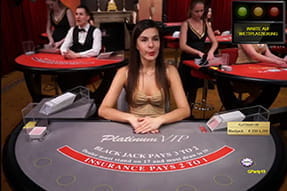 Platinum VIP Blackjack bei Evolution Gaming