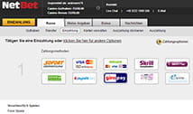 Die Zahlungsmöglichkeiten bei NetBet