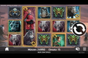 Zu sehen ist der Slot Warlords: Crystals of Power von NetEnt.