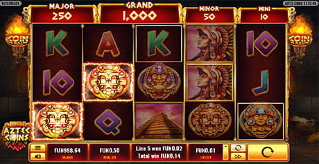 Der Slot Aztec Coins von Platipus.