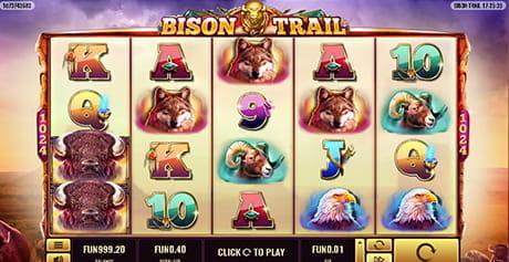 Der Spielautomat Bison Trail von Platipus.