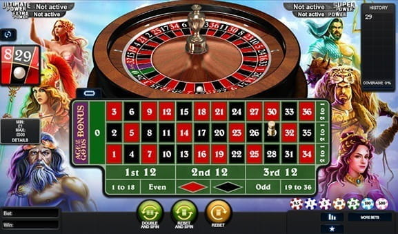 Age of the Gods Roulette mit 4 progressiven Jackpots