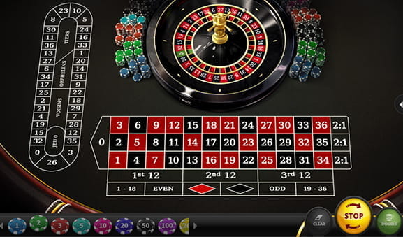 Der Tisch des Roulette Spiels European Roulette von Red Tiger Gaming.