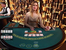 Der Live Carribean Stud Poker Tisch bei Royal Panda